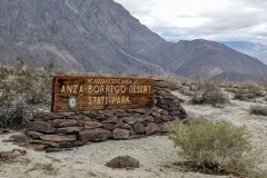 Anza-borrego state park main sign