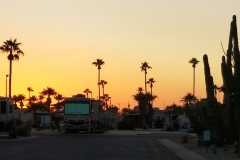 Mesa Spirit RV Resort sunset